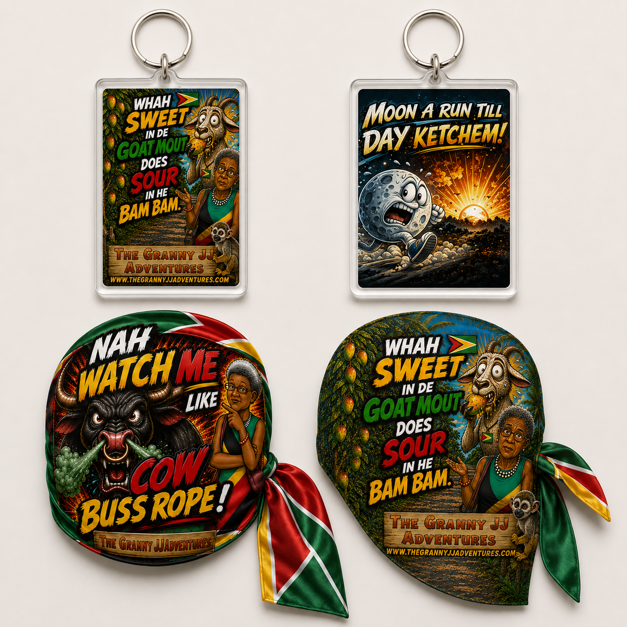 Keyrings, doo-rags and special Granny JJ gift items