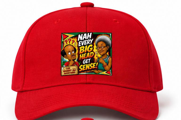 Nah Every Big Head Get Sense cap artwork